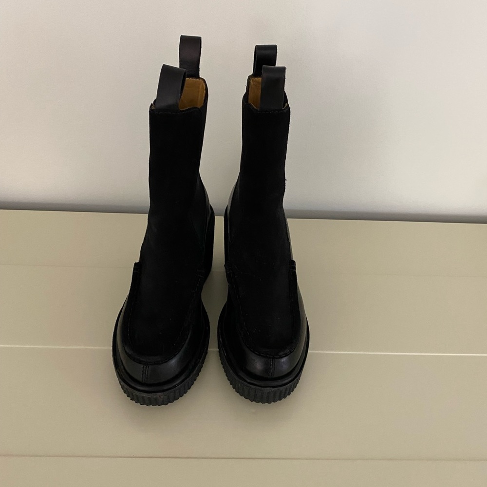 Rag and Bone Stacked Wedge Boots size 8
